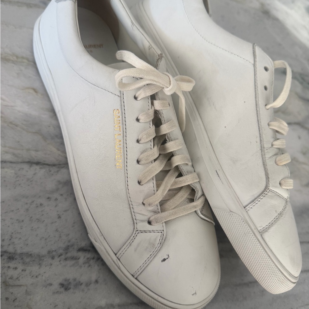 Saint Laurent Classic White Sneakers for Men